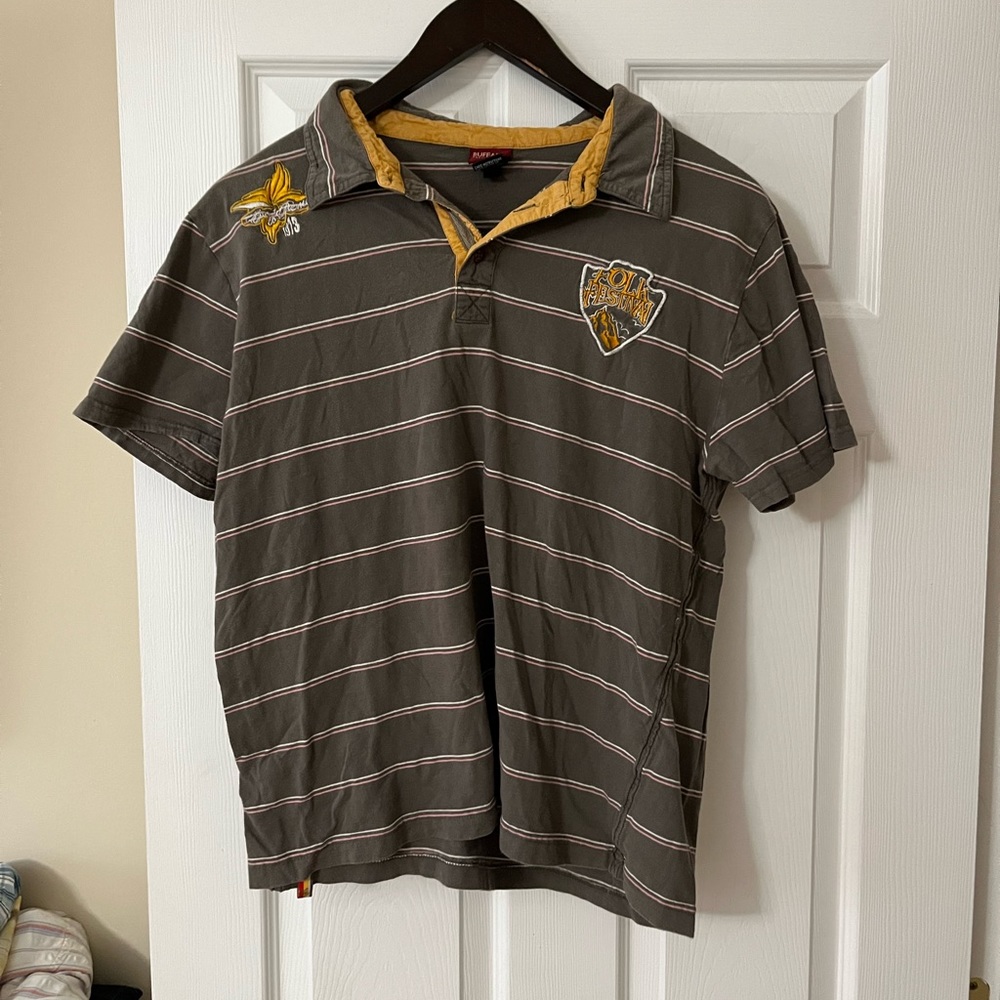 Buffalo David Bitton Polo Shirt Size Large